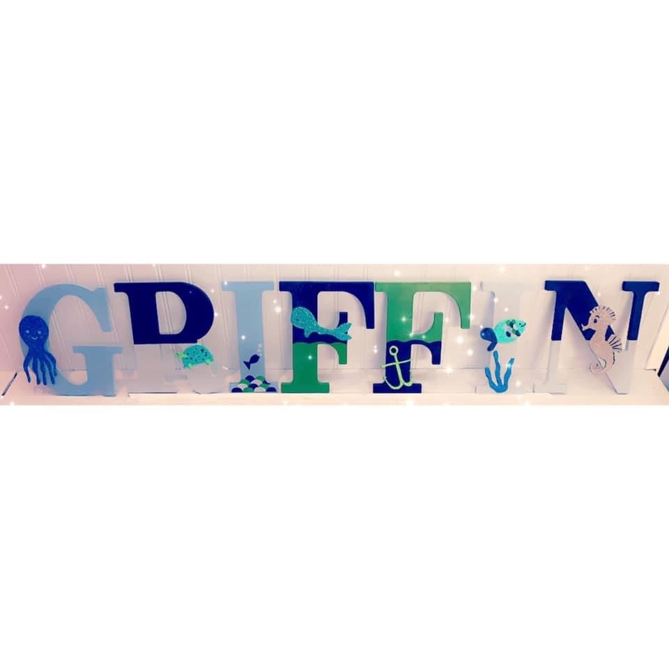 Hand Painted Wooden Letters